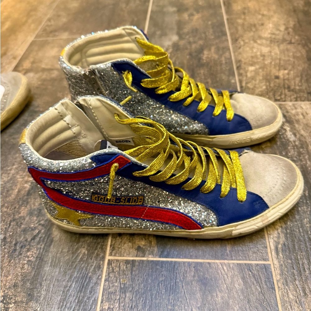 Like new Golden Goose Glitter Sneakers, unique style